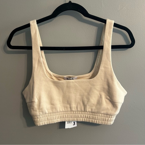 Revolve x 525 America - French Terry Bra Top in Cream 🌟 - Picture 2 of 8